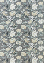 Curtain panels Grey Floral curtains THIBAUT curtains large floral curtain panels jacobean drapes oriental curtains floral grey floral