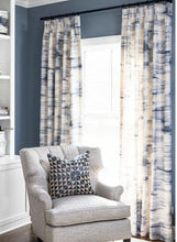 Blue white curtains gray white drapes curtain panels watercolor print navy and white curtains blue and white dots linen curtains colorblocl