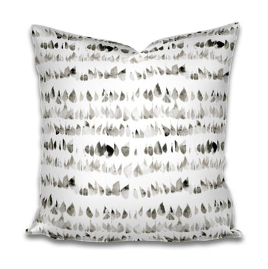 Stone grey pillow cover dots speckled grey white pillow cover spots pillow swirl dash pillow dashes paint daubs neutral boho pillow