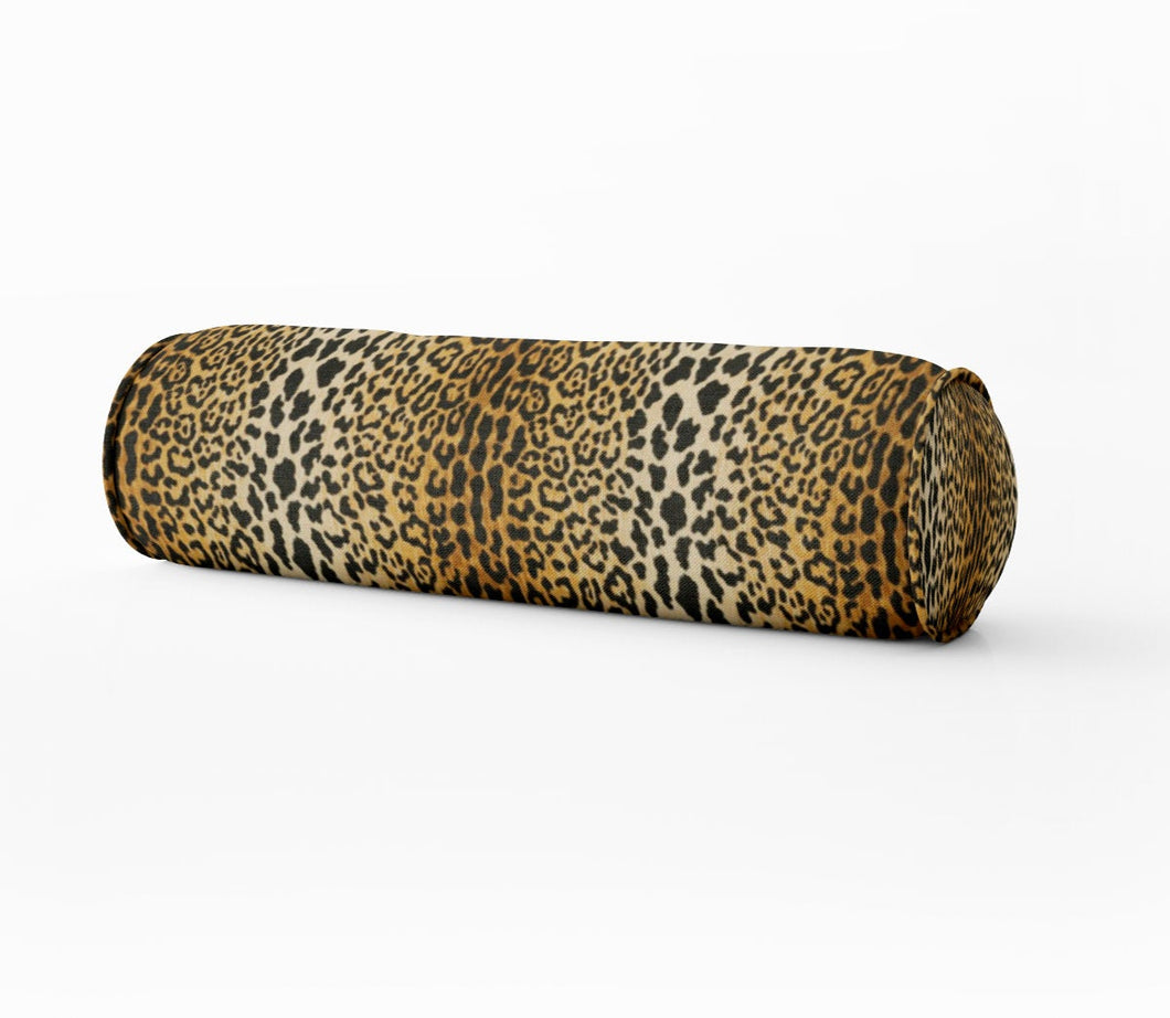 Leopard print bolster jamil velvet round bolster leopard long bolster bedroom pillow long lumbar pillow cheetah velvet pillow brown animal