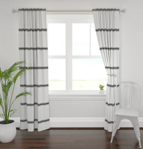 Modern farmhouse curtains striped farmhouse curtains new farmhouse curtains black gray stripe curtains black gray stripe curtains long wide