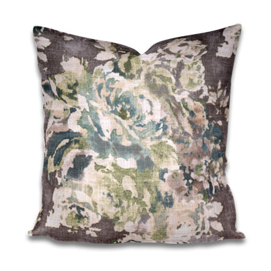 IMMEDIATE SHIP Grey floral pillow venus cindersmoke pillow covington pillow cover grey green blush pillow taupe pillow cover taupe gray