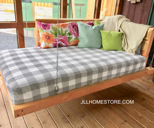 Buffalo plaid Outdoor daybed cover mattress cover buffalo check twin mattress cover outdoor mattress cover day bed porch swing cover plaid