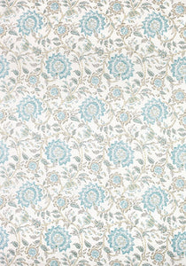 THIBAUT CURTAINS thibaut SEVITA fabric aqua beige curtains blue ivory curtains dining room curtains thibaut drapes floral drapes asian pink