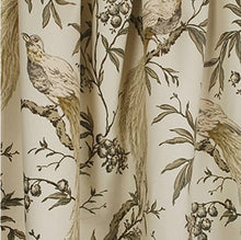 Beige curtain cream pheasant curtains floral pheasant curtains bird curtains neutral curtain panels floral beige floral curtains jacobean