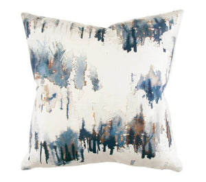 QUICK SHIP Navy watercolor pillow painterly pillow Romo pillow Norrland pillow norrland indigo norrland carbon painterly pillow watercolor