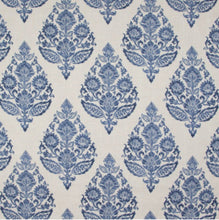 Navy medallion curtains BLUE curtains medium blue and white drapes navy block print curtains blue grey ikat drapes blue white window treat