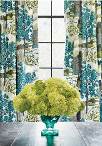 THIBAUT CURTAINS thibaut DAINTREE fabric oriental curtains blue green curtains blue green curtains thibaut drapes oriental drapes asian pink