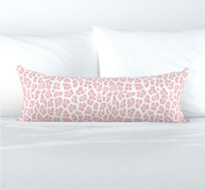 Blush Pink leopard pillow pink dots pillow lumbar pink blush pillow cover petal pink pillow cover 20x20 14x20 and 18x18 pillows pink cheetah