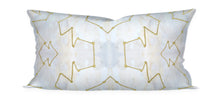 Designer Gold Tan Beige Taupe Pillow Cotton or Belgian Linen Throw Pillow, Accent Pillow Painted Style &quot;Mala&quot; Lumbar Cushion Bed Body Pillow